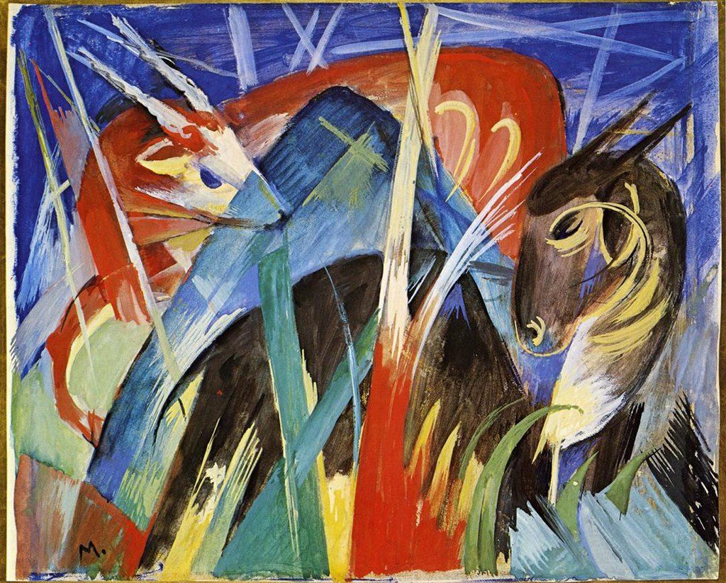 Detail of Fairy Animals, 1913 by Franz Marc