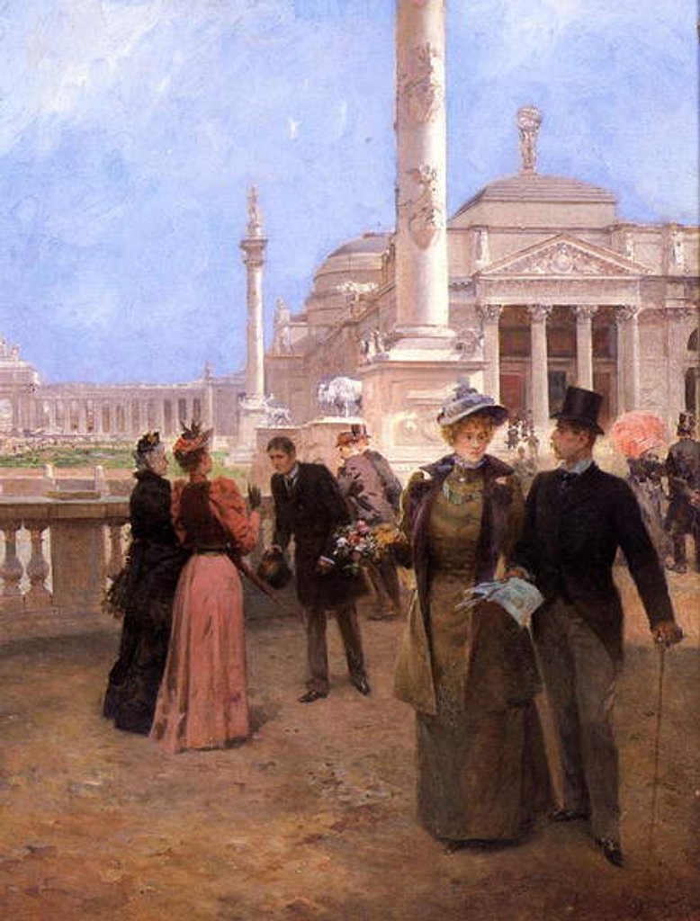 Detail of The Grand Plaza, World's Columbian Exposition, c.1893 by Ludovico Marchetti