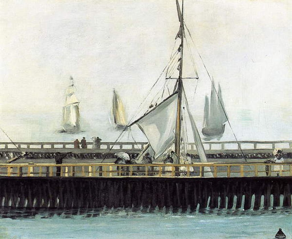 Detail of The Pier at Boulogne, 1869 by Edouard Manet