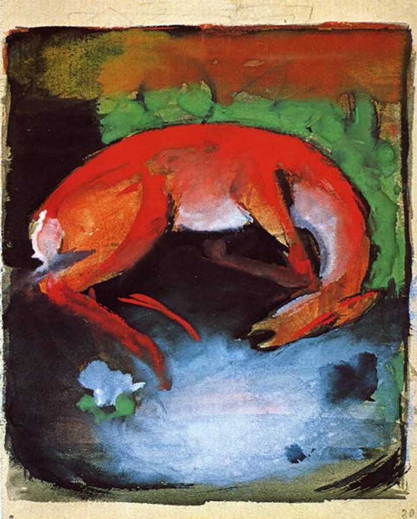 Detail of Dead Deer, 1913 by Franz Marc