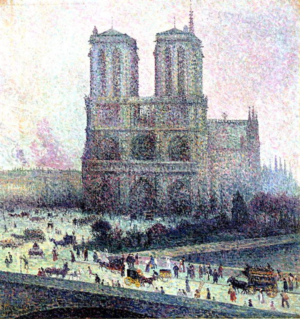 Detail of Notre-Dame, Paris, 1900-01 by Maximilien Luce