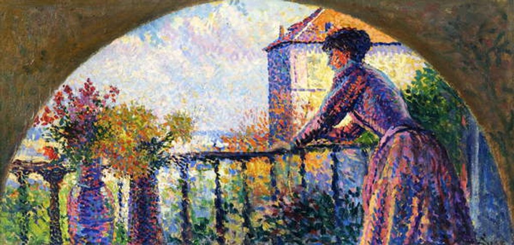 Detail of The Artist's Wife, Rue Cortot, Paris, 1893 by Maximilien Luce