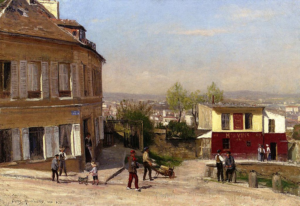 Detail of Montmartre, 1875 by Berndt Lindholm