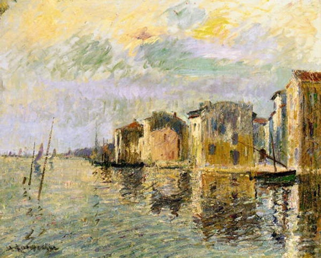 Detail of Martigues, South of France, c.1903 by Gustave Loiseau