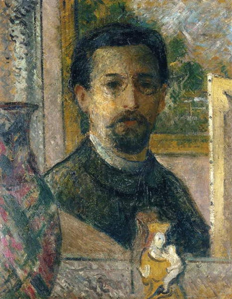 Detail of Self-Portrait, c.1916 by Gustave Loiseau