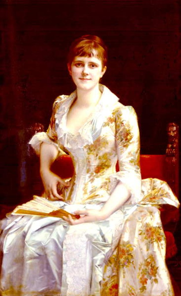 Detail of A Young Lady by Alexandre Cabanel