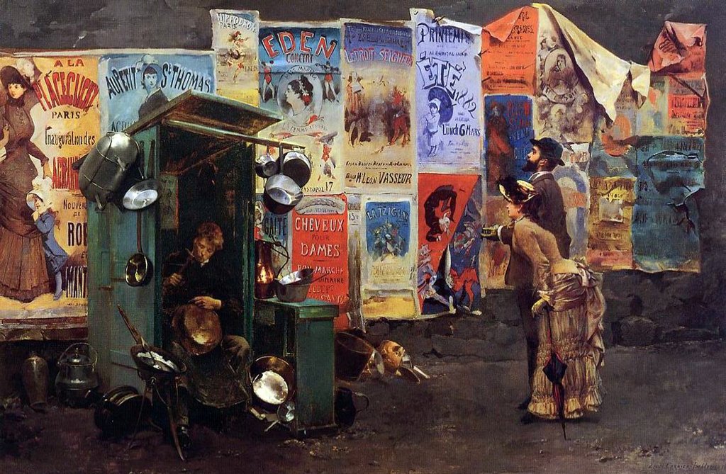 Detail of Mending the Pots, 1882 by Louis Robert Carrier-Belleuse