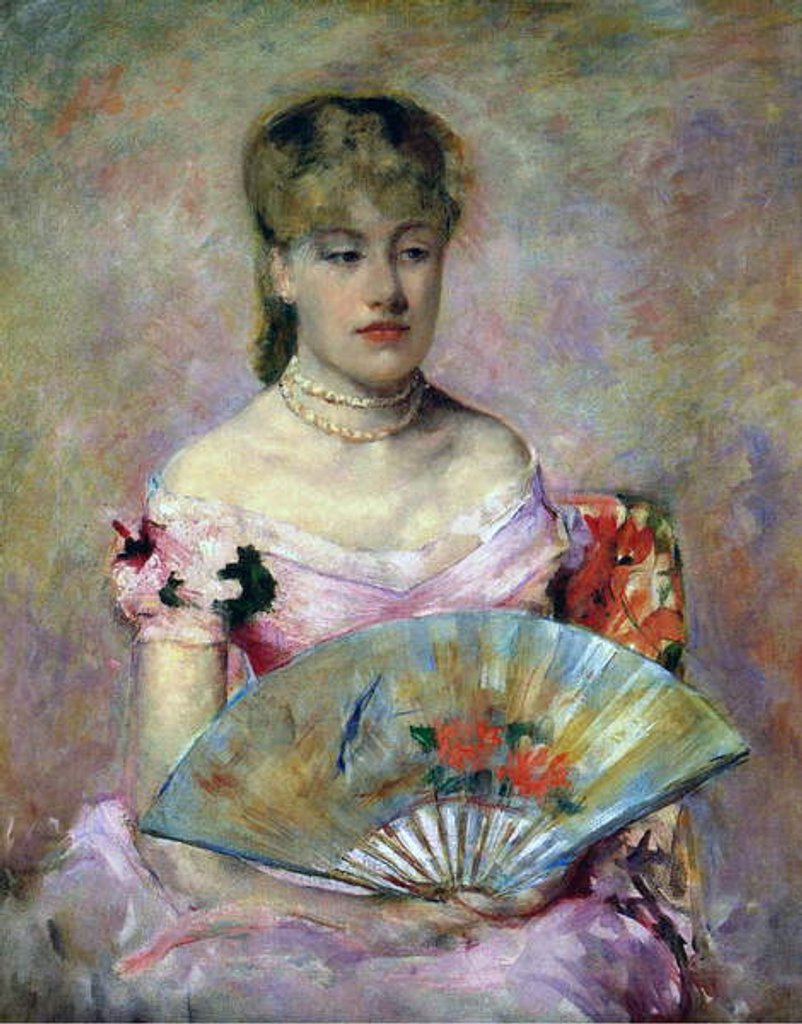 Detail of Portrait of Anne Charlotte Gaillard, c.1880 by Mary Stevenson Cassatt