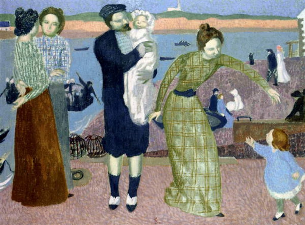 Detail of Parisians at the Seaside, 1899 by Maurice Denis