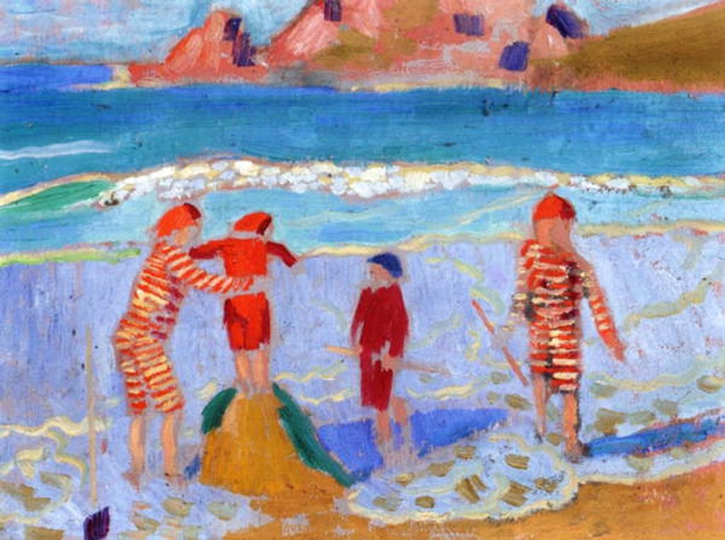Detail of Seaside, 1909 by Maurice Denis