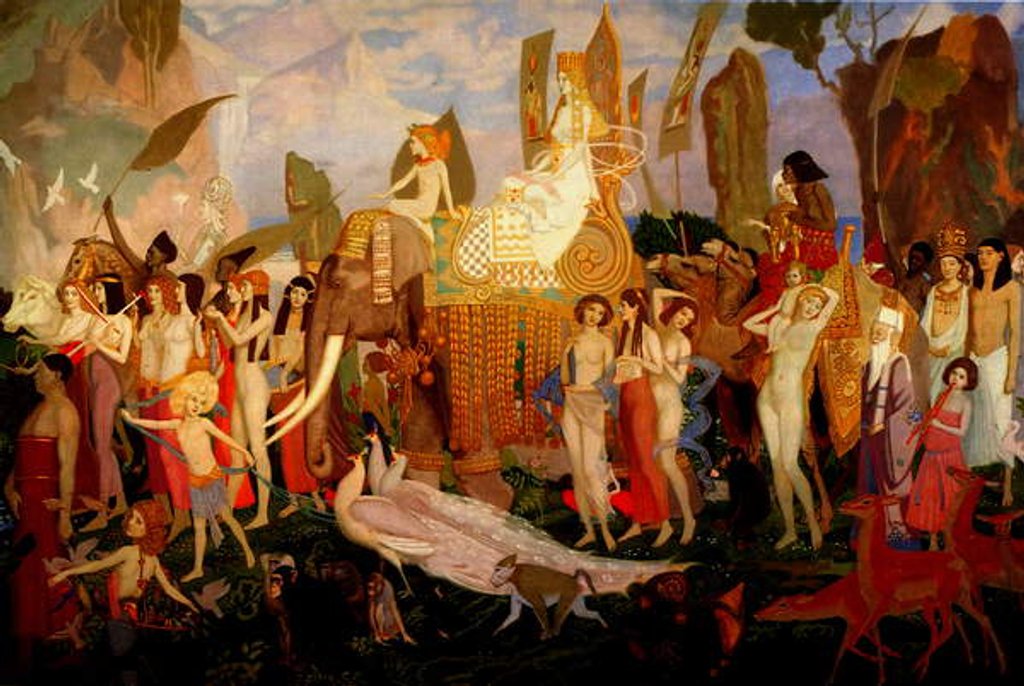 Detail of The Queen of Sheba, 1923 by John Duncan