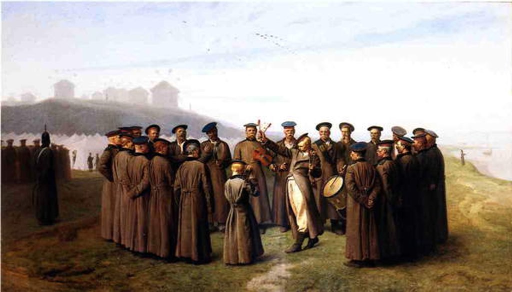 Detail of Russian Soldiers Relaxing, 1855 by Jean Leon Gerome