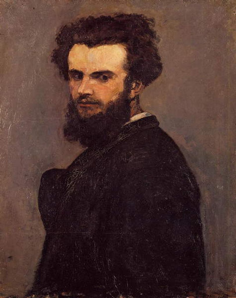 Detail of Self-portrait, c.1875 by Jean Baptiste Armand Guillaumin