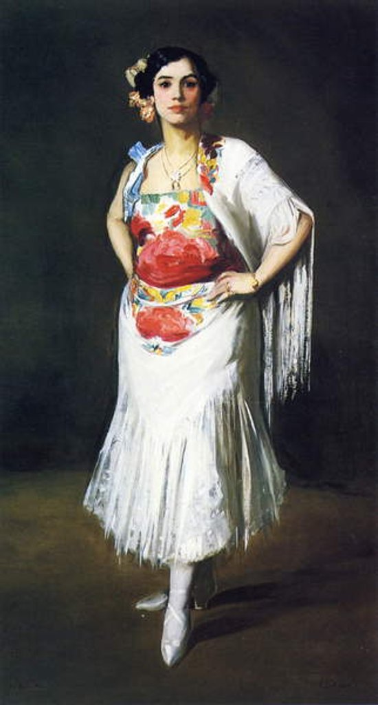 Detail of La Reina Mora, 1906 by Robert Cozad Henri