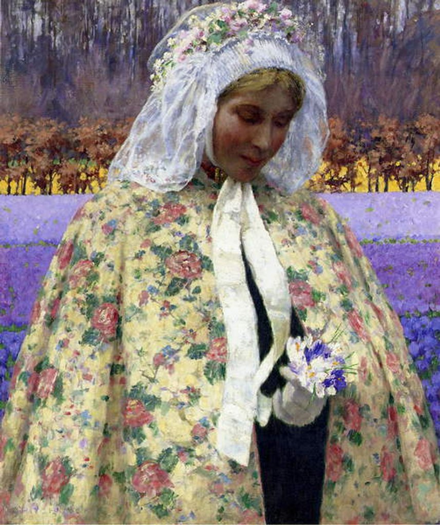 Detail of Easter, a Bride in Brabant, c.1904 by George Hitchcock