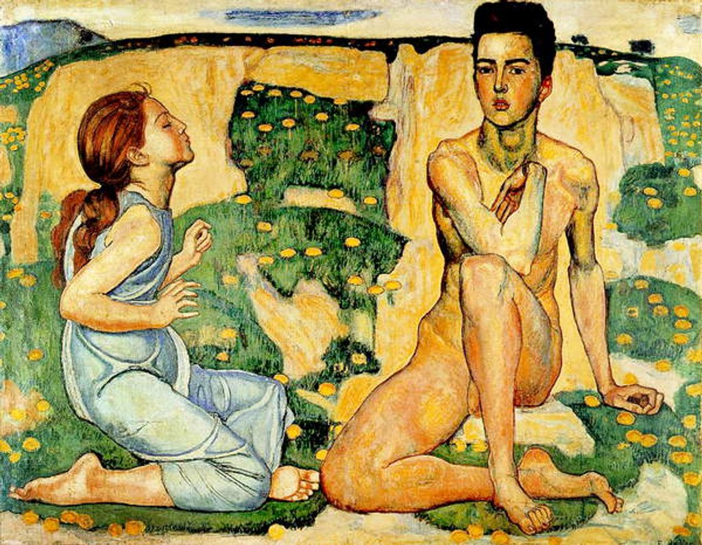 Detail of Spring by Ferdinand Hodler