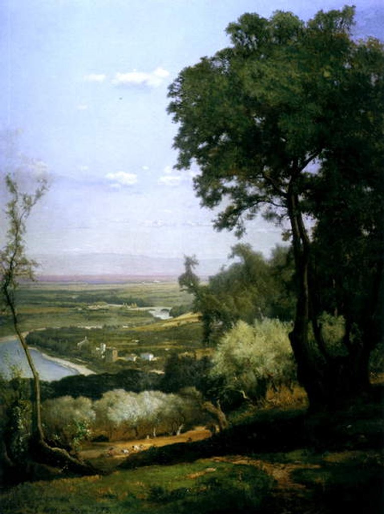 Detail of Near Perugia, Italy, 1872 by George Snr. Inness