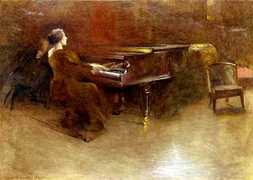 Detail of At the Piano, 1894 by John Alexander