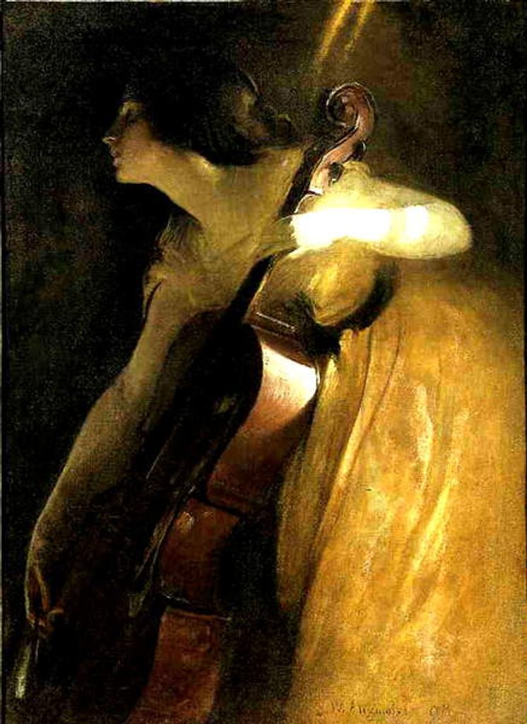 Detail of The Cellist, 1898 by John Alexander