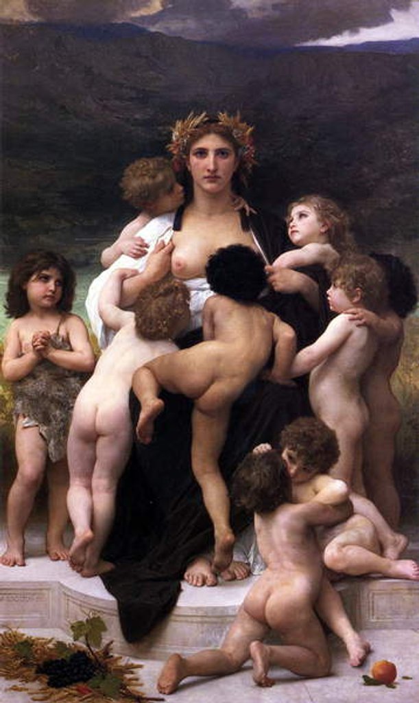 Detail of Alma Parens, 1883 by William-Adolphe Bouguereau