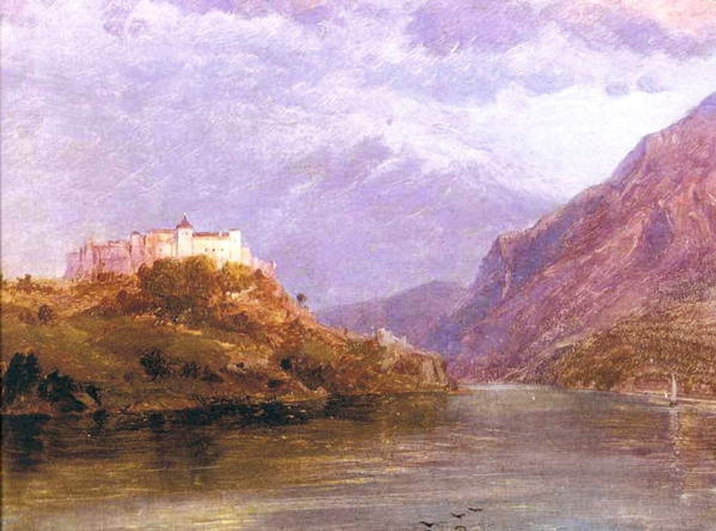 Detail of Salzburg Castle, 1868-69 by Frederic Edwin Church