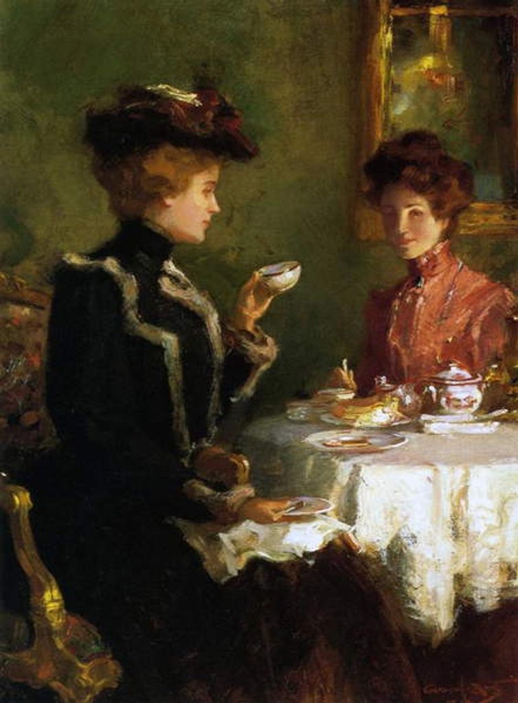 Detail of Tea Time, 1904 by Walter Granville-Smith