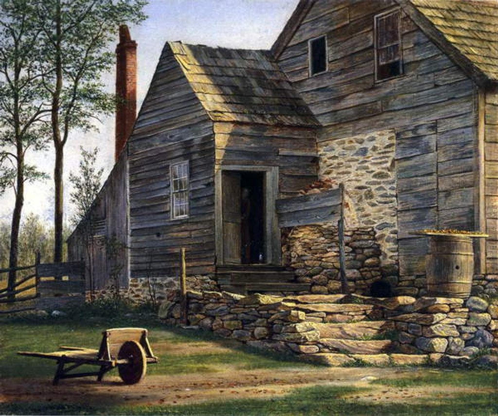 Detail of A Long Island Homestead by William M Davis