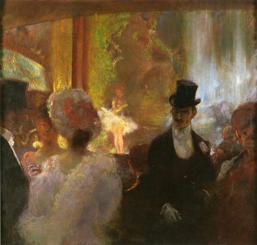Detail of At the Music Hall by Gaston de La Touche