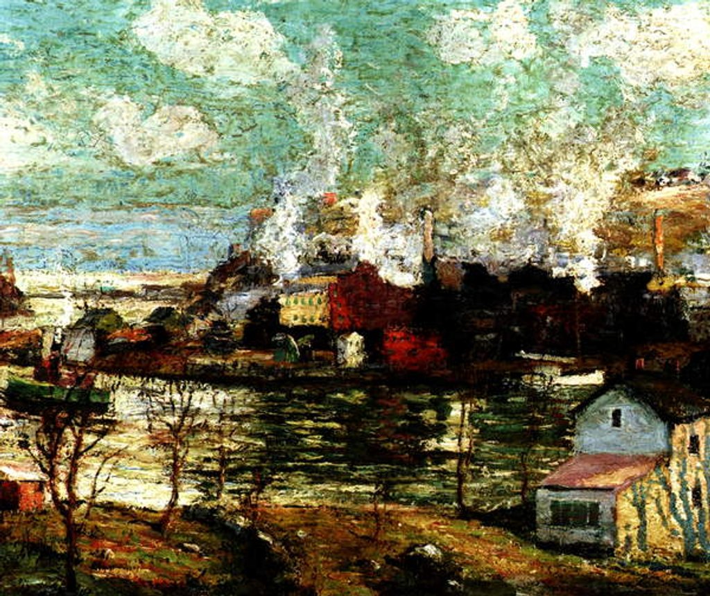 Detail of Spuyten Duyvil Creek, Brooklyn, New York, c.1914 by Ernest Lawson