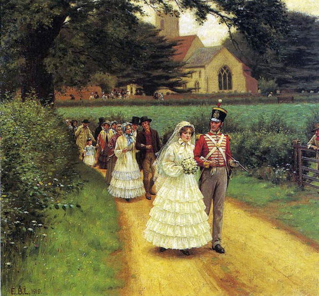Detail of The Wedding March, 1919 by Edmund Blair Leighton