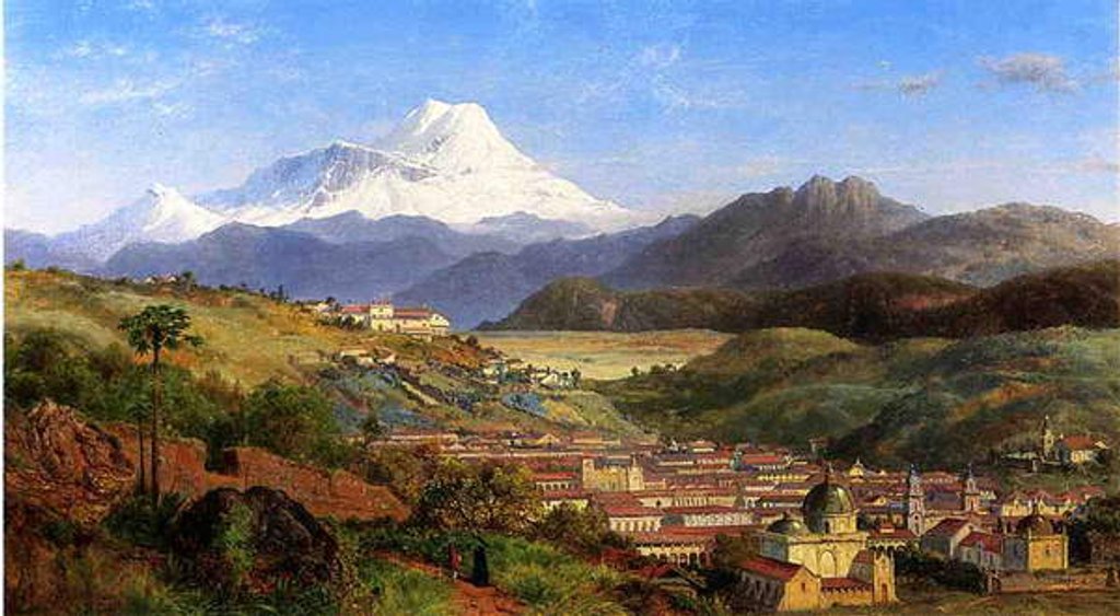 Detail of Rio Bamba, Ecuador, 1859 by Louis Remy Mignot