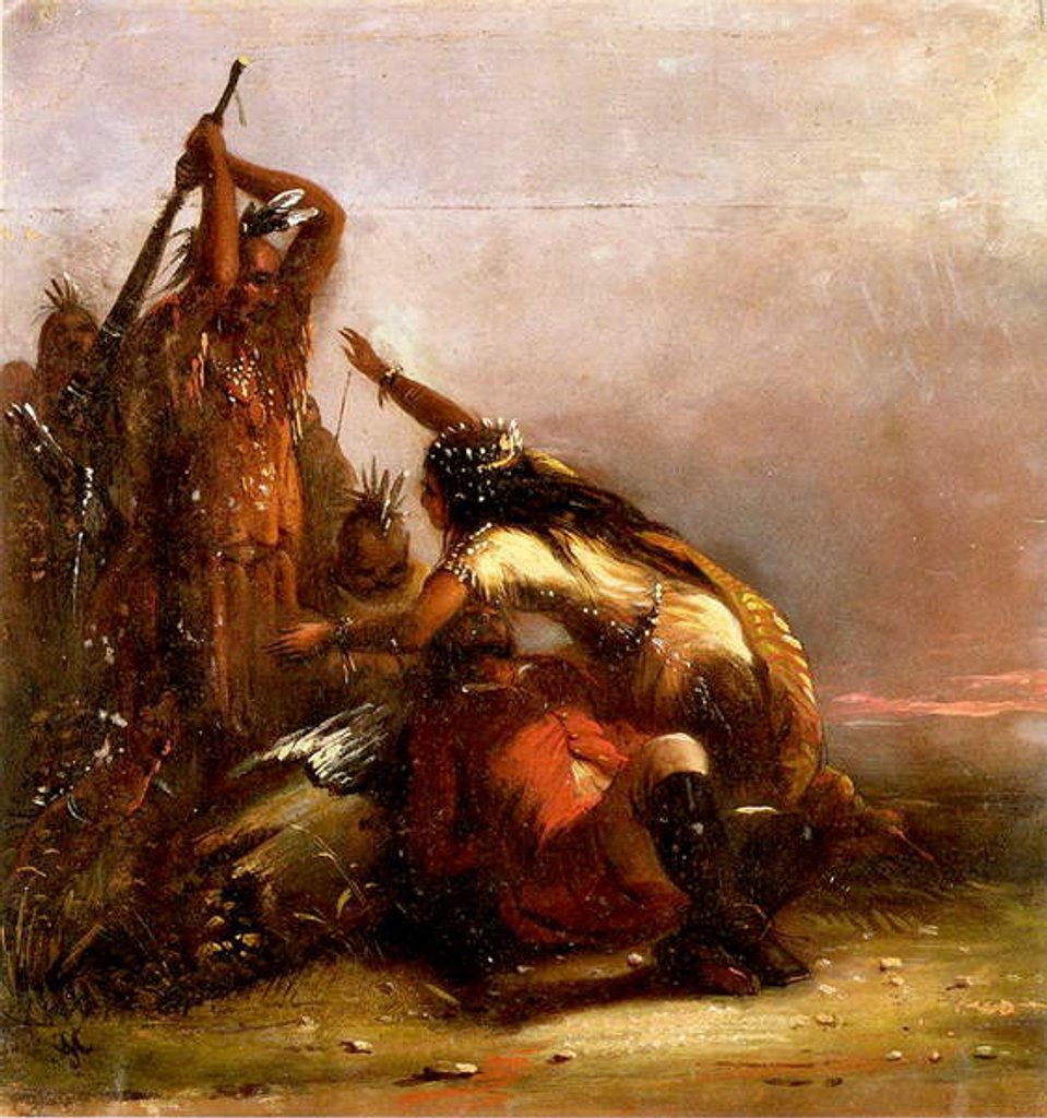 Detail of Pocahontas by Alfred Jacob Miller