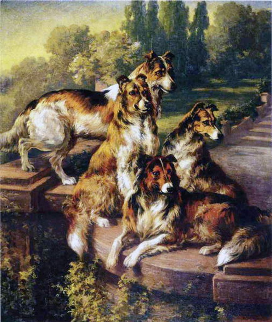Detail of Collies by Edmund Henry Osthaus