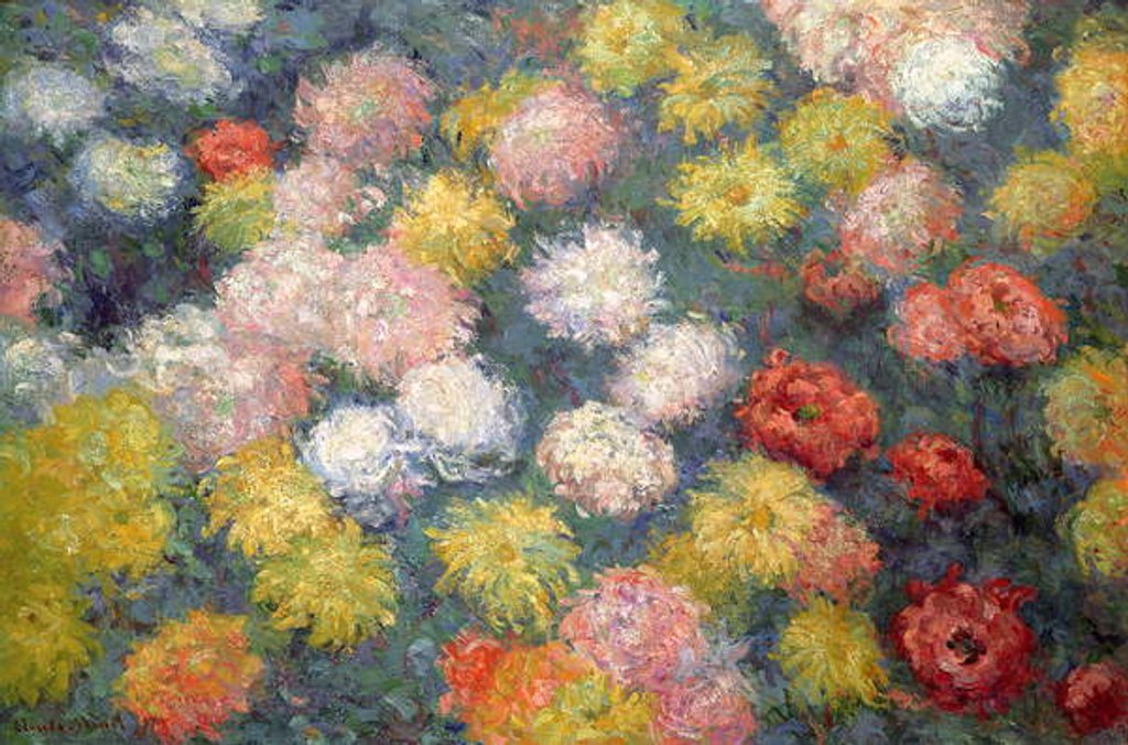 Detail of Chrysanthemums, 1897 by Claude Monet