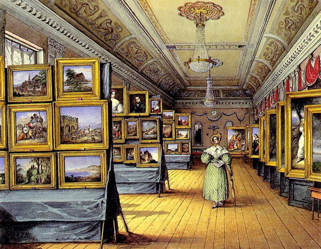 Detail of The Exhibition, 1835 by Mary Ellen Best