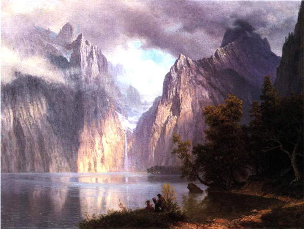 Detail of In the Sierra Nevada, c.1861 by Albert Bierstadt