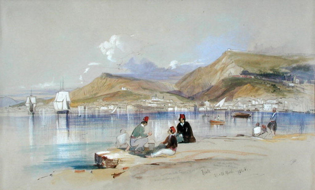 Detail of Zante, 1848 by Edward Lear