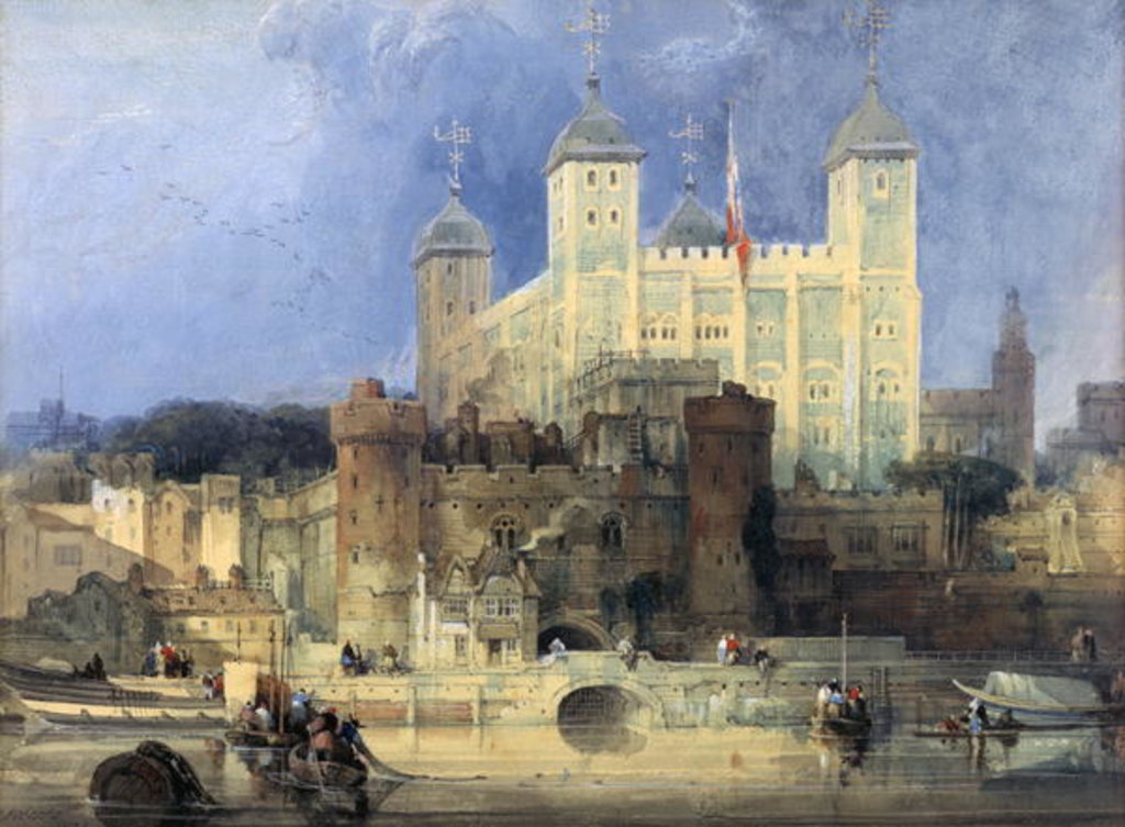 Detail of Tower of London by David Roberts