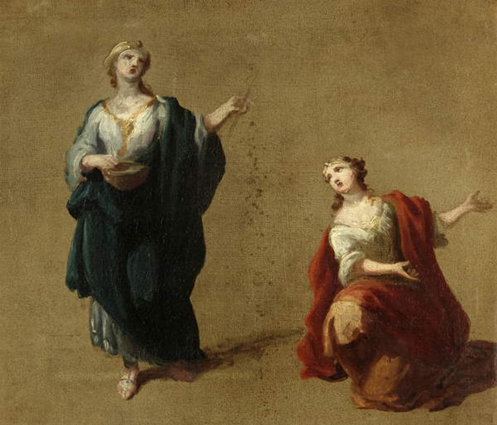 Detail of Figure Study by Angelica Kauffman