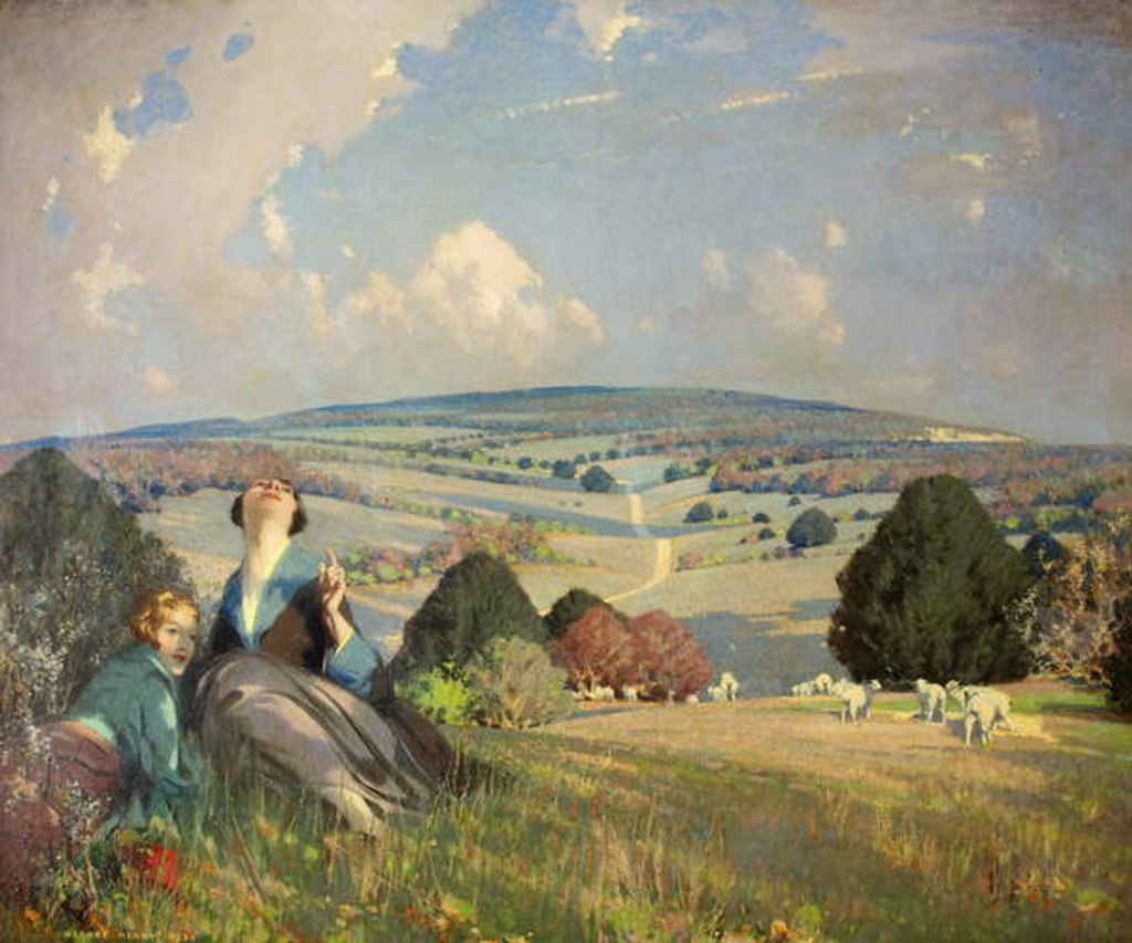 Detail of The Lark, 1926 by George F. Henry