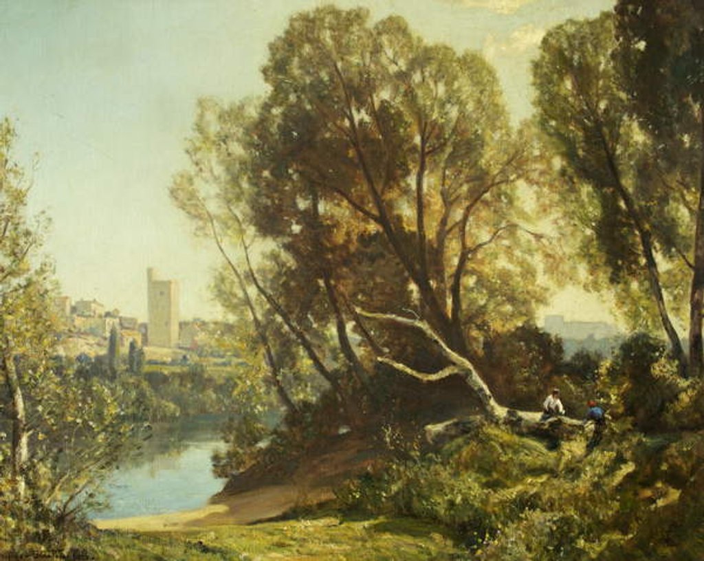 Detail of Avignon, 1922 by Herbert Hughes-Stanton