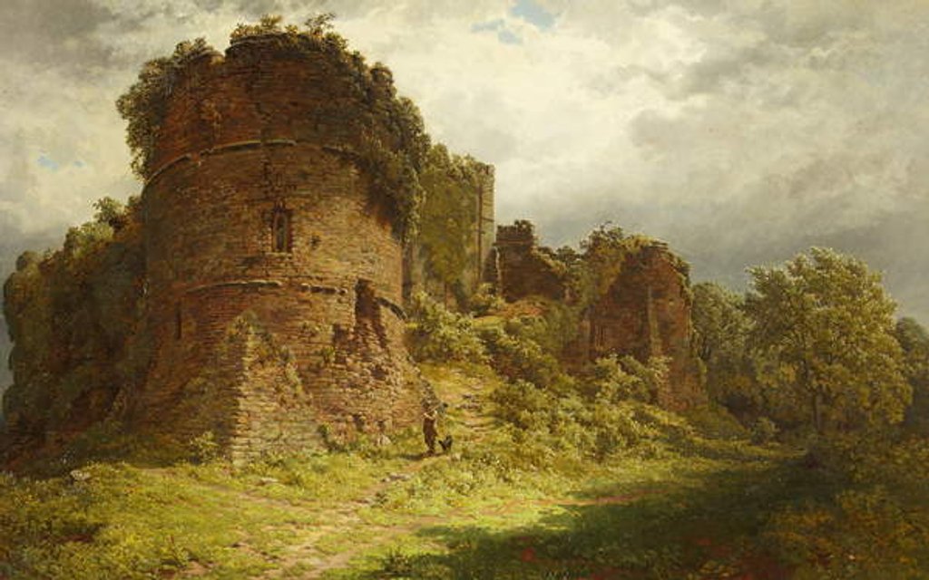Detail of Goodrich Castle, 1875-82 by Samuel Baker