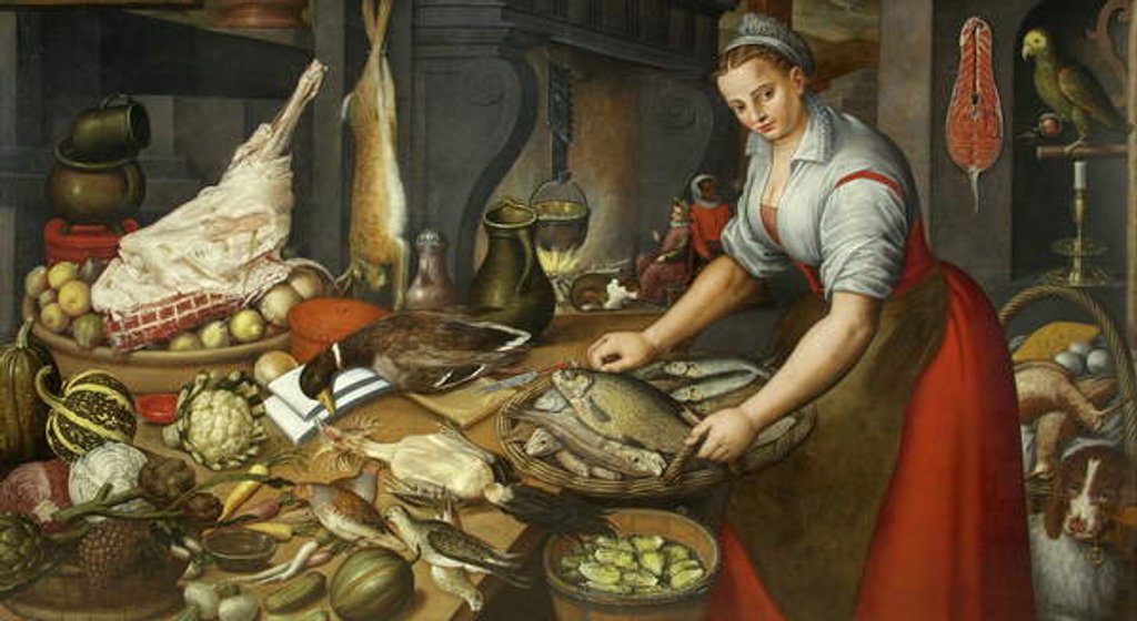 Detail of Full Larder, c.1700 by British School