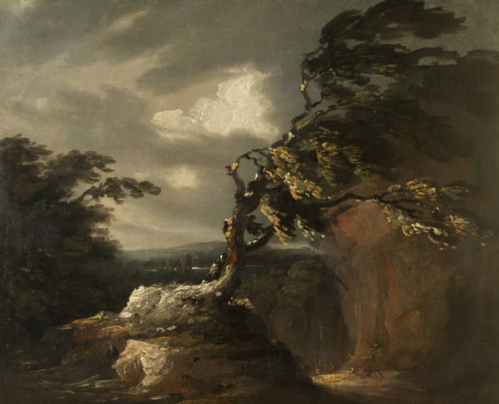 Detail of Storm at Night, c.1800 by Thomas Barker