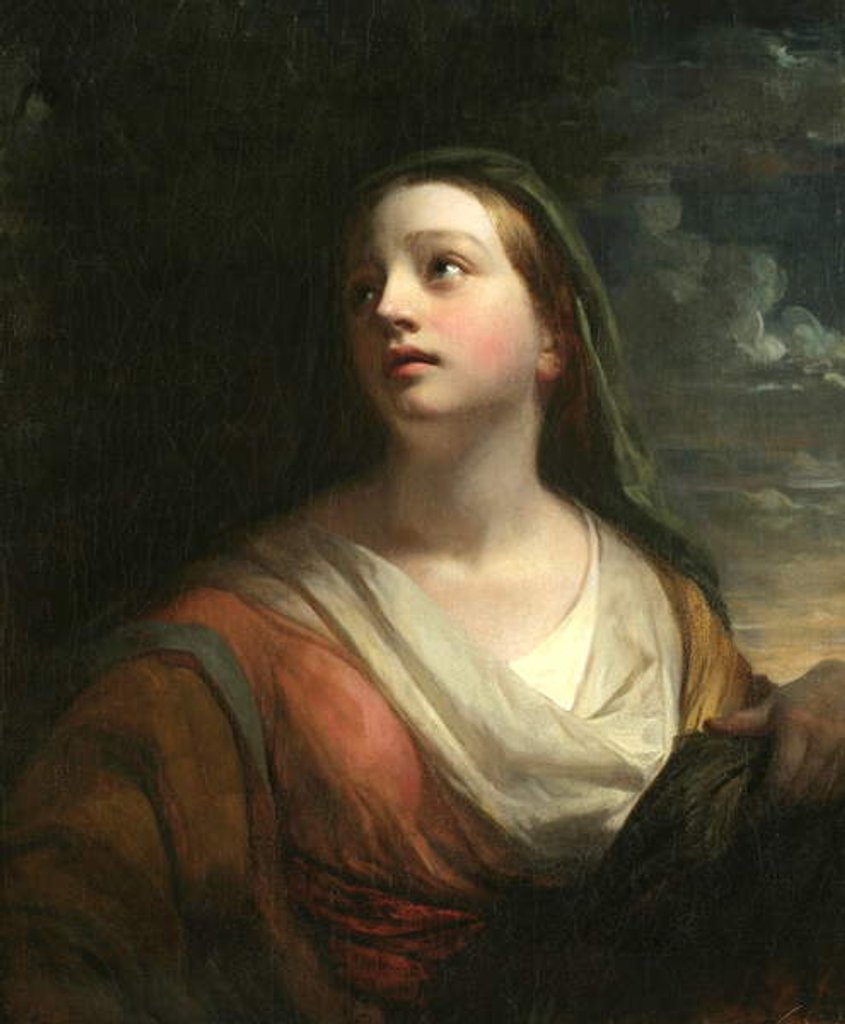 Detail of A Sibyl, 1839 by Daniel Huntington