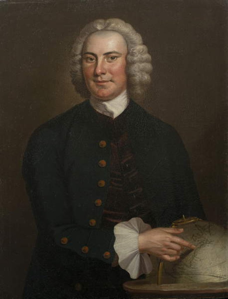 Detail of Captain John Waddell, 1750 by John (after) Wollaston