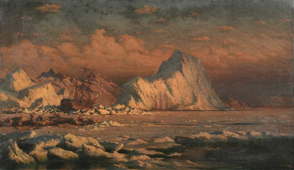 Detail of Summer in the Land of the Midnight Sun, 1880 by William Bradford
