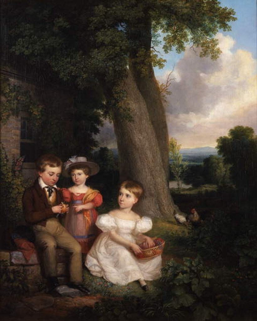Detail of The Durand Children, 1832 by Asher Brown Durand