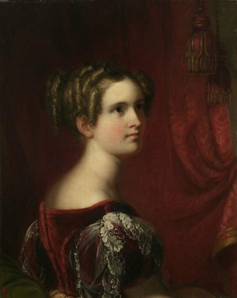 Detail of Ideal Head: A Suggestion from Life, 1836 by Asher Brown Durand