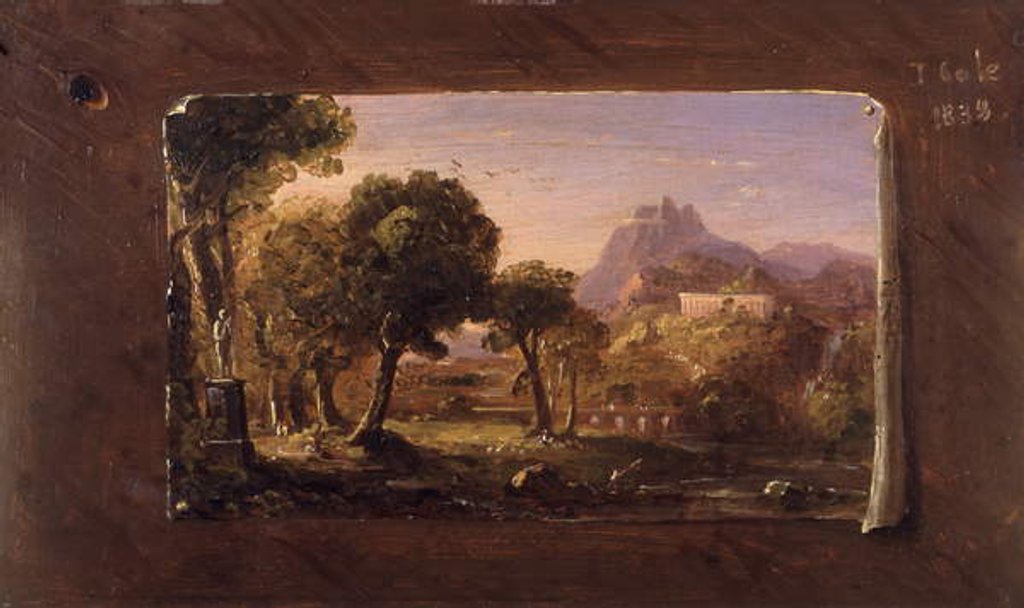 Detail of Study for Dream of Arcadia, 1838 by Thomas Cole